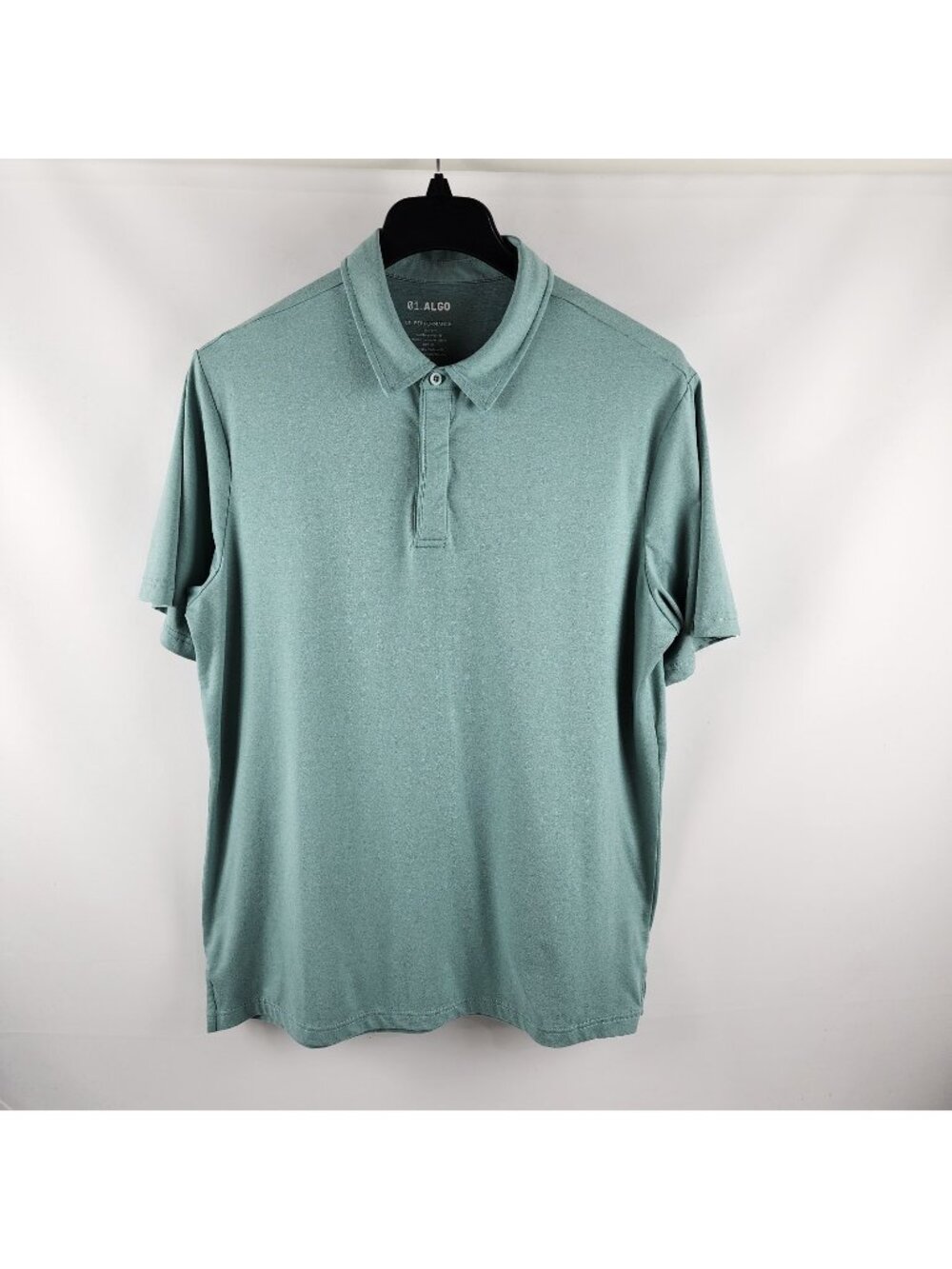 01.Algo Shirt Mens XL Green Performance S/S Polo